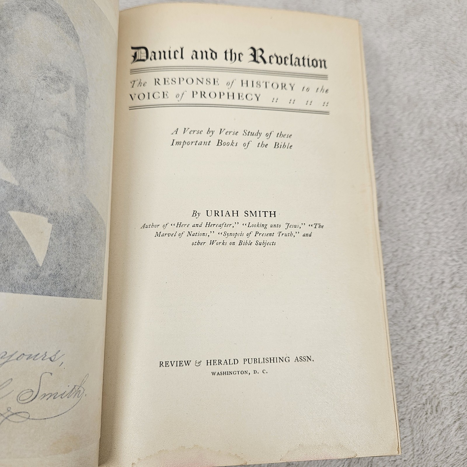Daniel And The Revelation Uriah Smith 1907 Verse By Verse Bible Study Hardcover