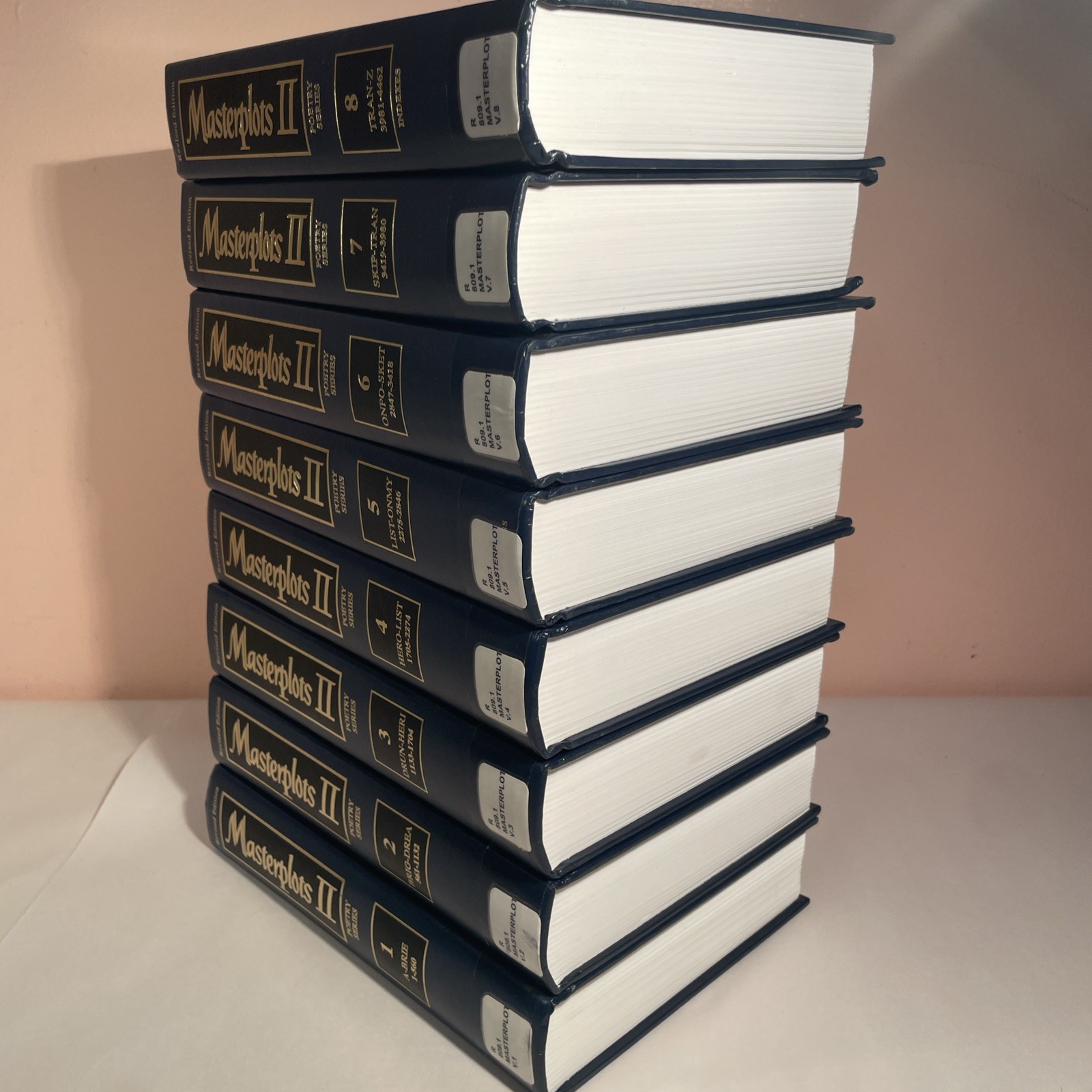 Masterplots 2: Poetry Series – Complete Set of 8 Volumes – Revised Edition