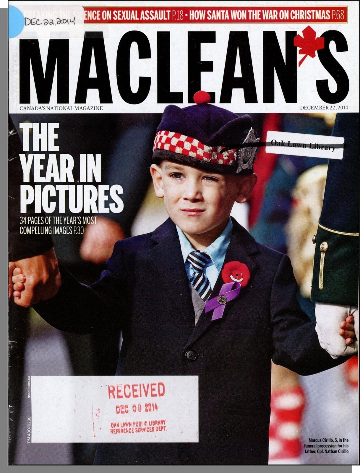 Maclean’s – 2014, December 22 – The Year in Pictures