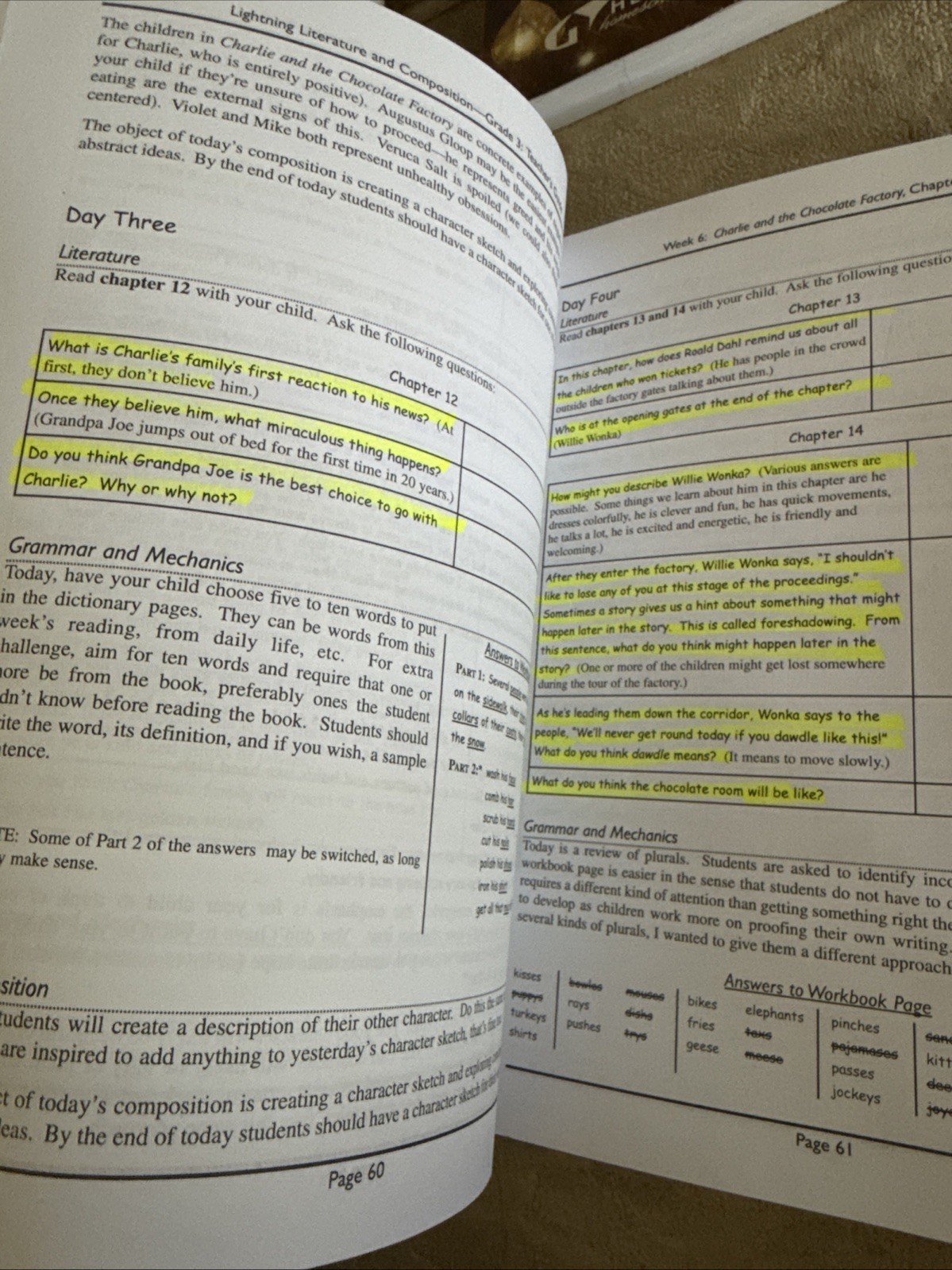 Lightning Literature and Composition Grade 3- Teacher’s Guide