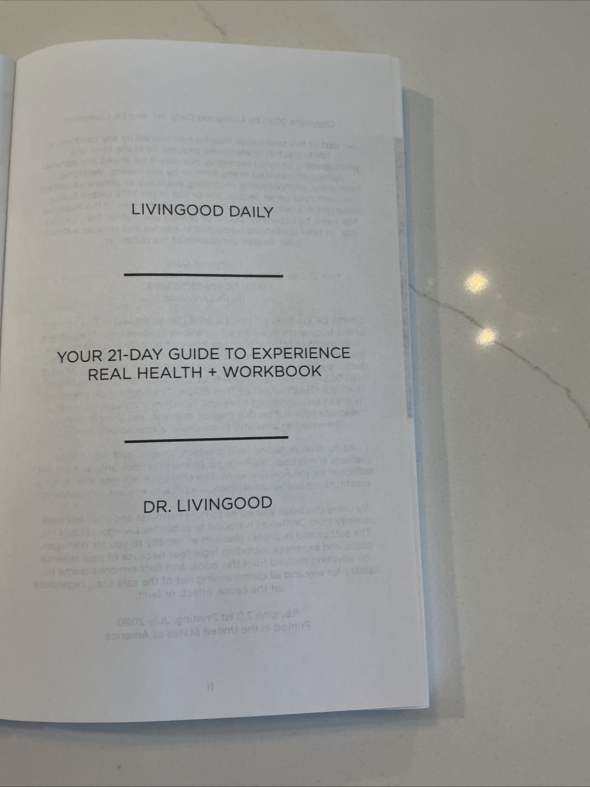 Livingood Daily: Your 21-Day Guide to Experience Real Health by Dr. Livingood