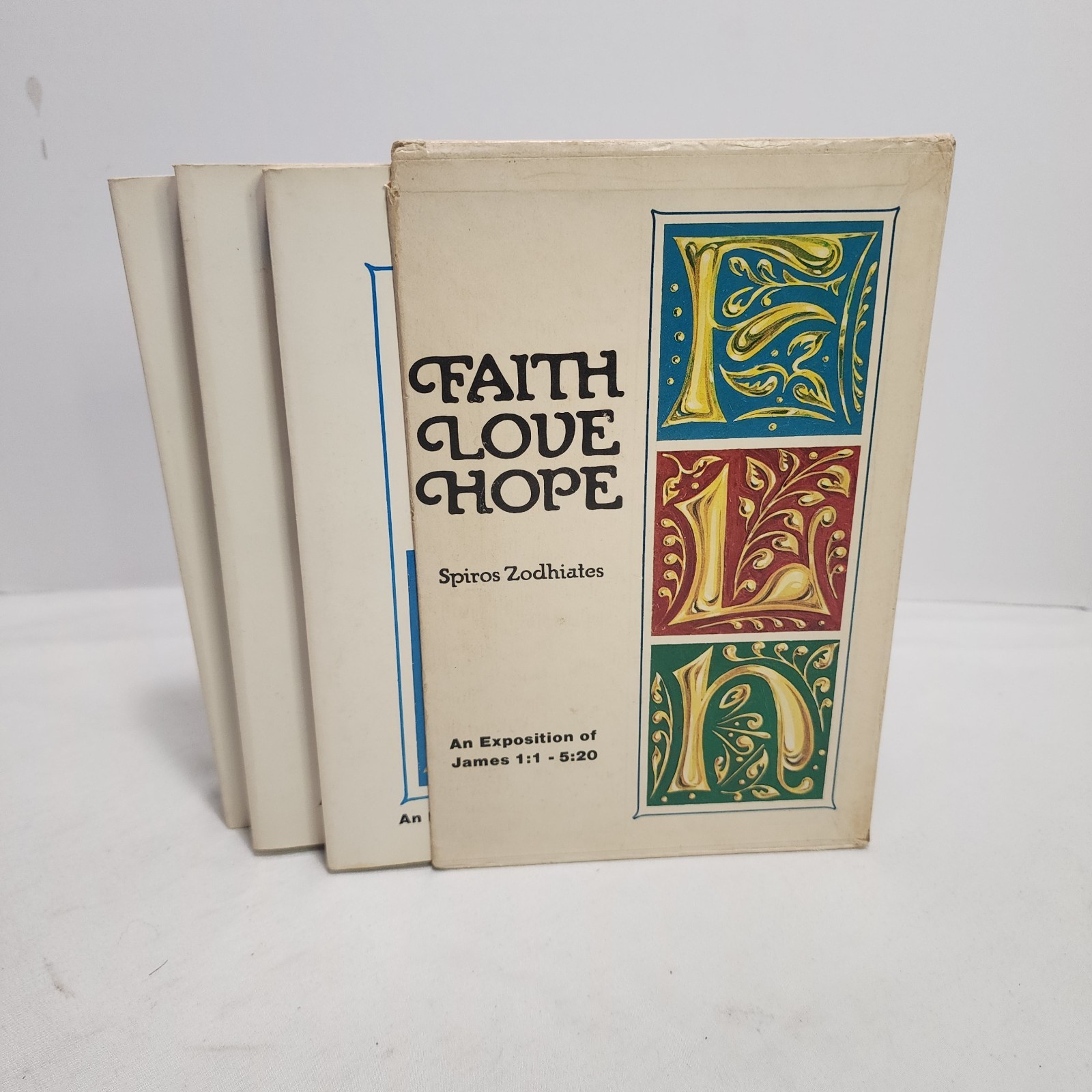VTG 1981 Faith Love Hope Religious Books Volumes 1-3 BOX SET By Spiros Zodhiates