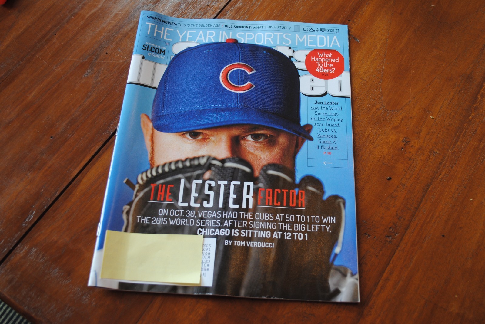 Sports Illustrated December 22, 2014 The Year in Sports Media Jon Lester Cubs