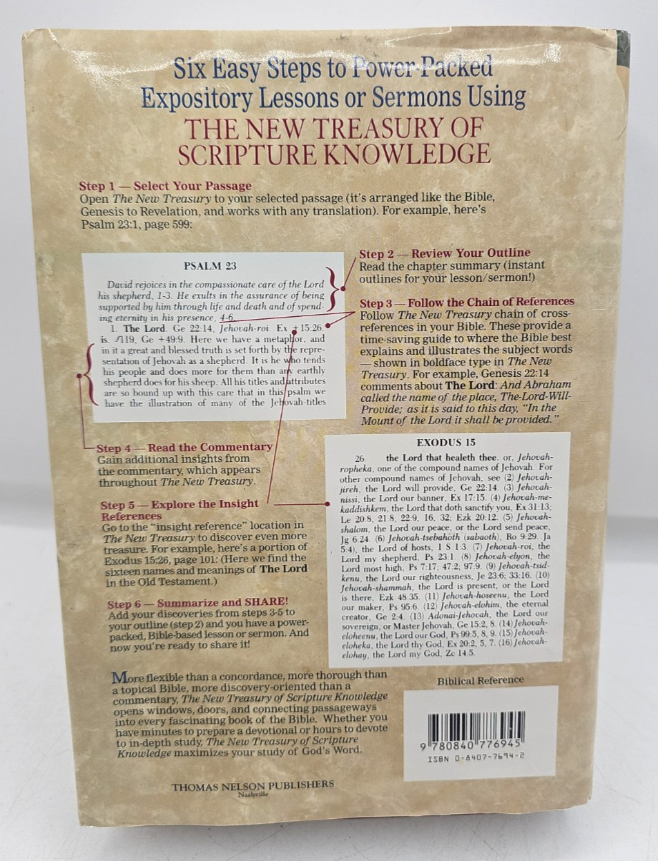 The New Treasury Of Scripture Knowledge Jerome H. Smith Revised Expanded HC