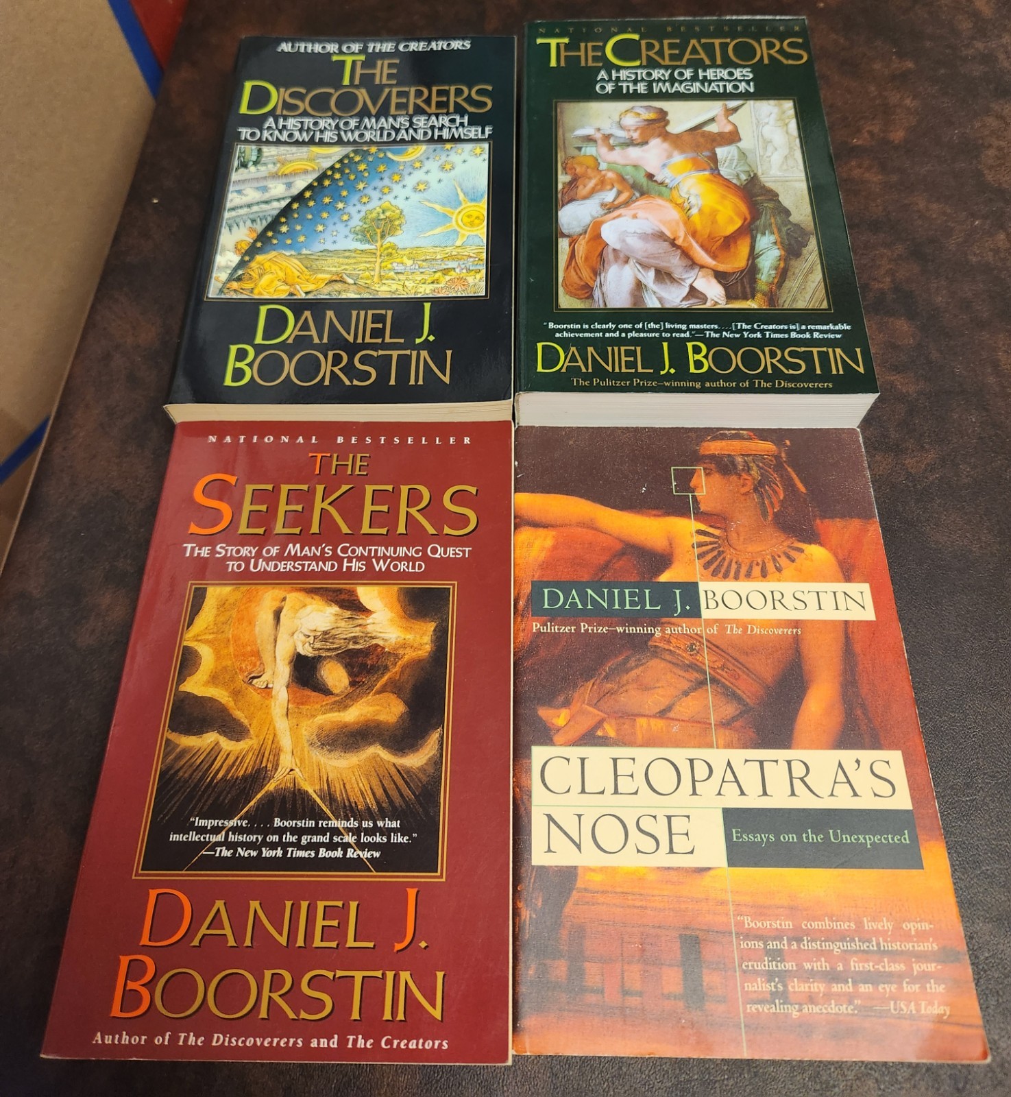 4 Daniel J. Boorstin Lot, The Discoverers, Creators, Seekers, Cleopatra’s Nose