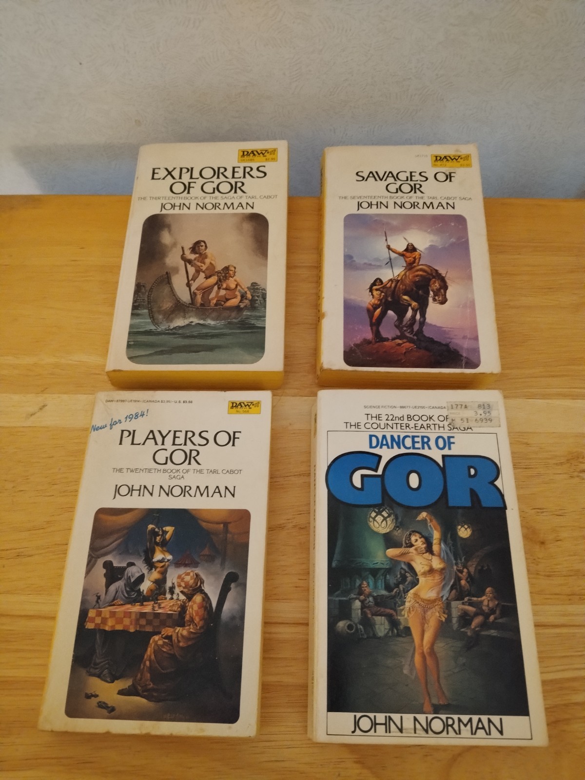 Vintage Lot Of 12 John Norman GOR Series Daw Books Sci-Fi Fantasy 1974-1988