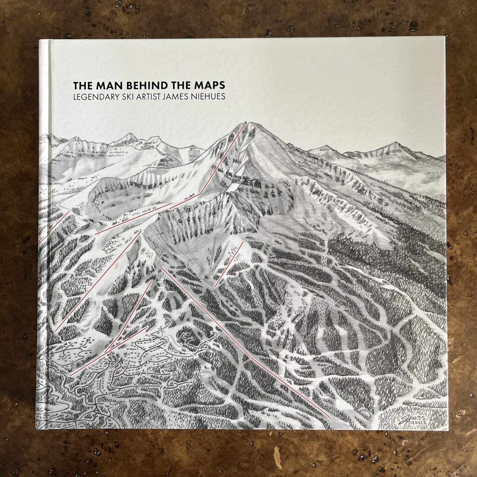 The Man Behind the Maps James Niehues—Open Road Ski Company, Hardcover Ski Art