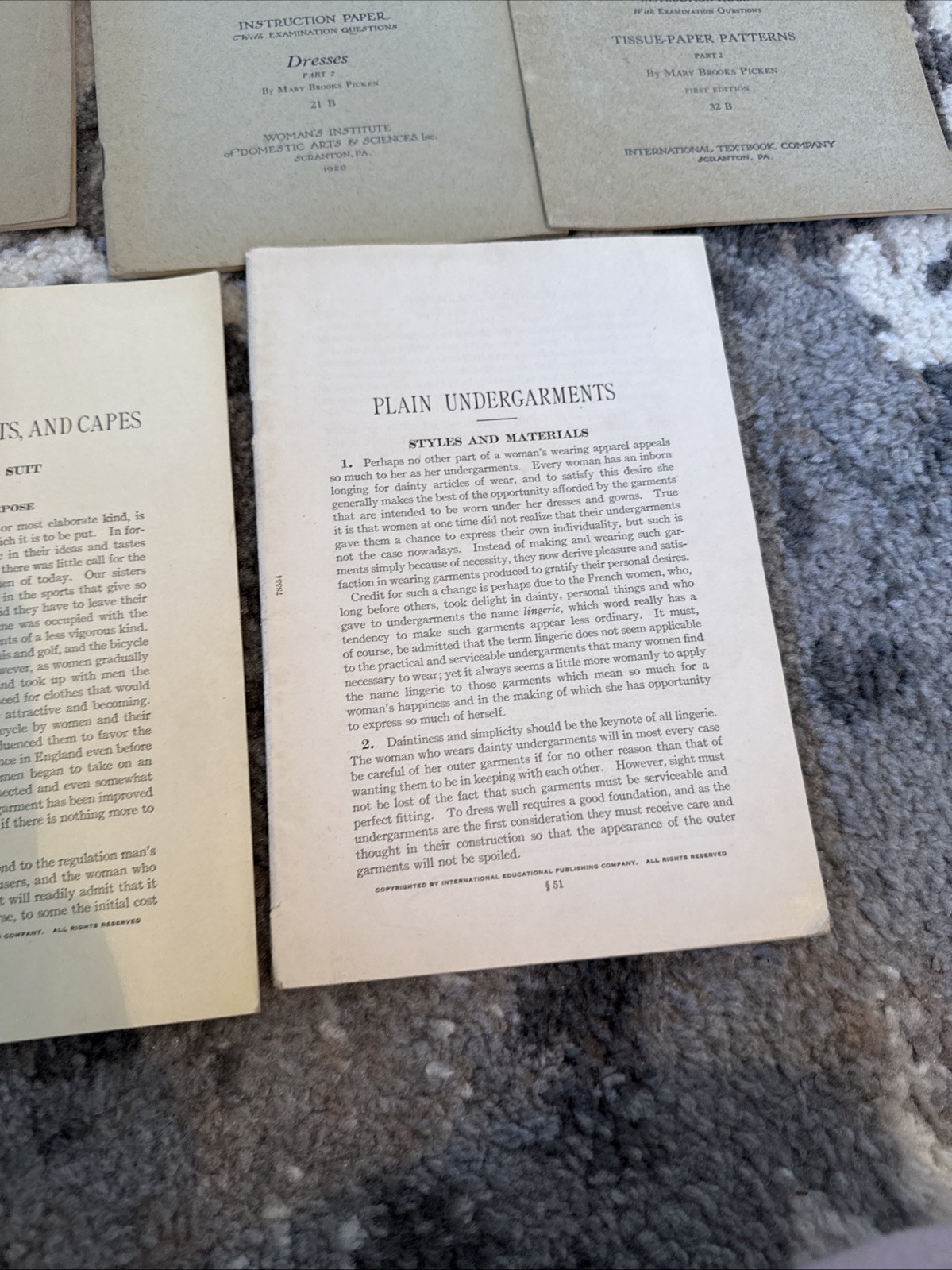 15 Booklets – Women’s Institute of Domestic Arts & Sciences Manuals