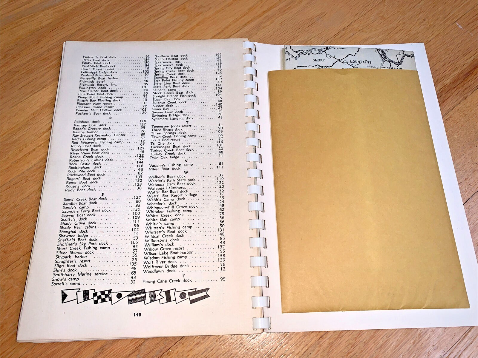 1957 THE NASHVILLE TENNESSEAN – BOATING & FISHING GUIDE with Large Map 148 pages