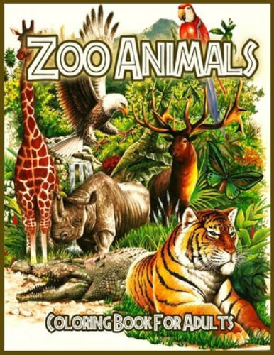 Zoo Animals Coloring Book : Stress Relieving Coloring Book by Lenard Vinci Press
