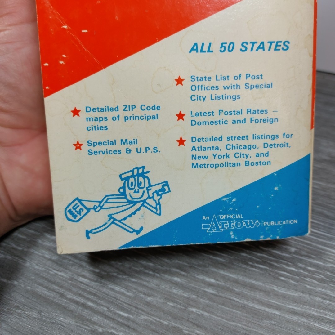 Vintage Arrow Official Zip Code Directory (Paperback 1972) All 50 States No 944