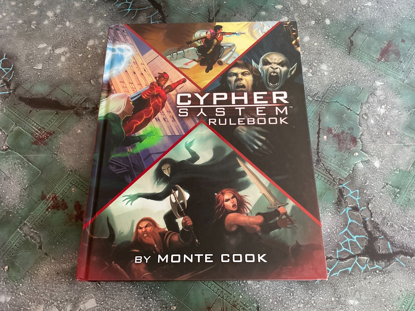 Cypher System rpg Rulebook by Monte Cook and Bruce Cordell signed 2015 HC