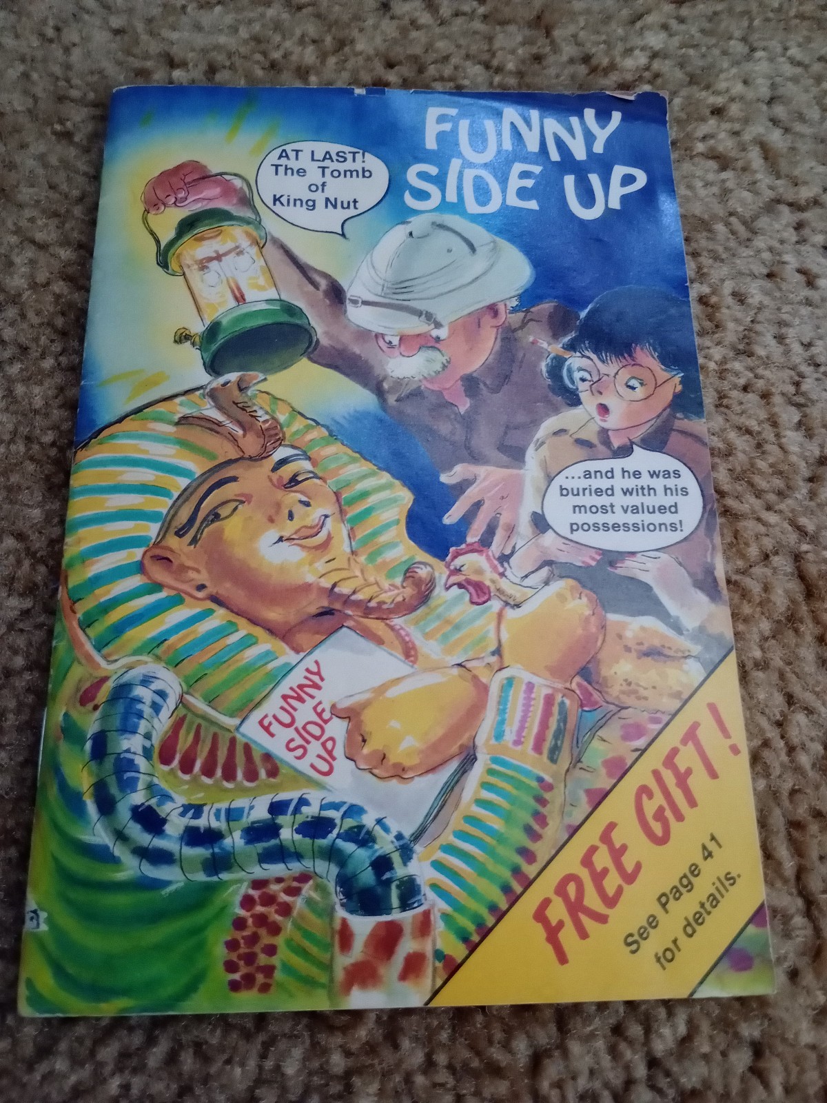 Funny Side Up 89/90 catalog Egyptian tomb cover 80 pages