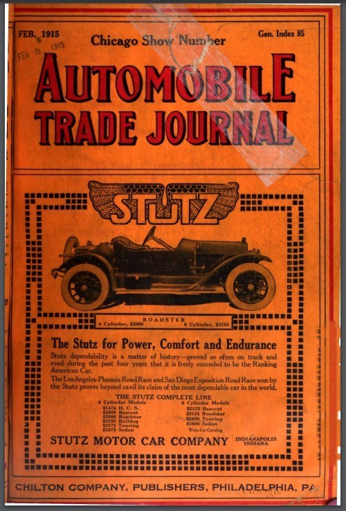 AUTOMOBILE TRADE JOURNAL 1910S 118 Unique Issues PDF Format On USB Flash Drive