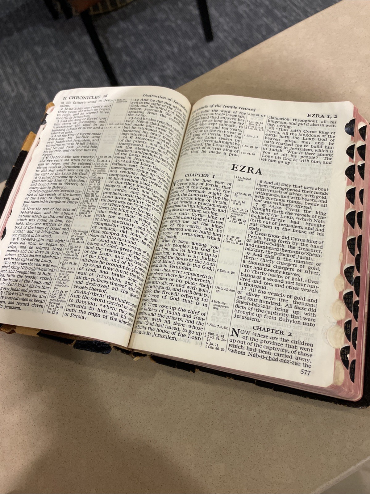 The Holy Bible King James Version Red Letter Concordance Harper & Brothers 1951