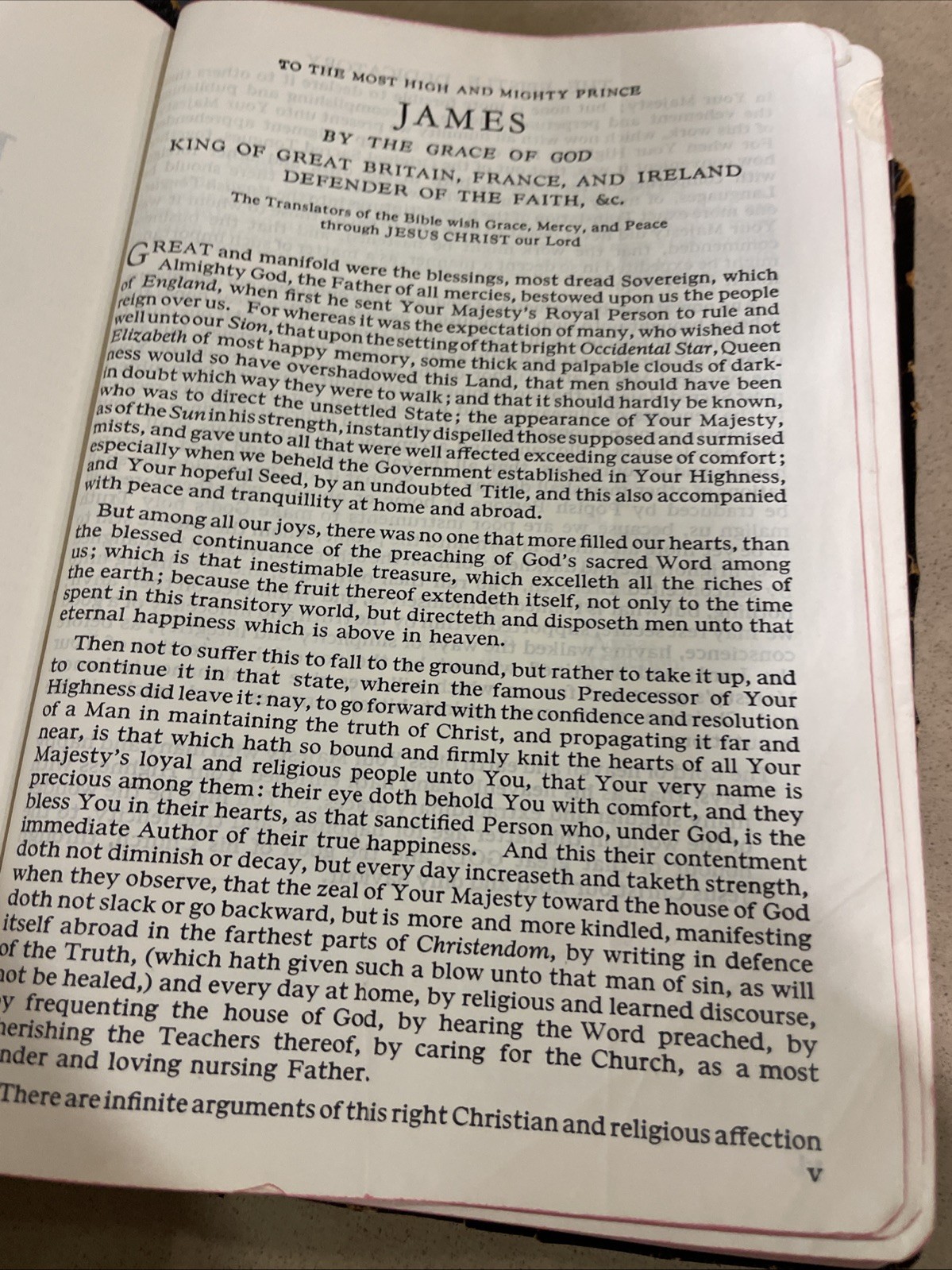 The Holy Bible King James Version Red Letter Concordance Harper & Brothers 1951