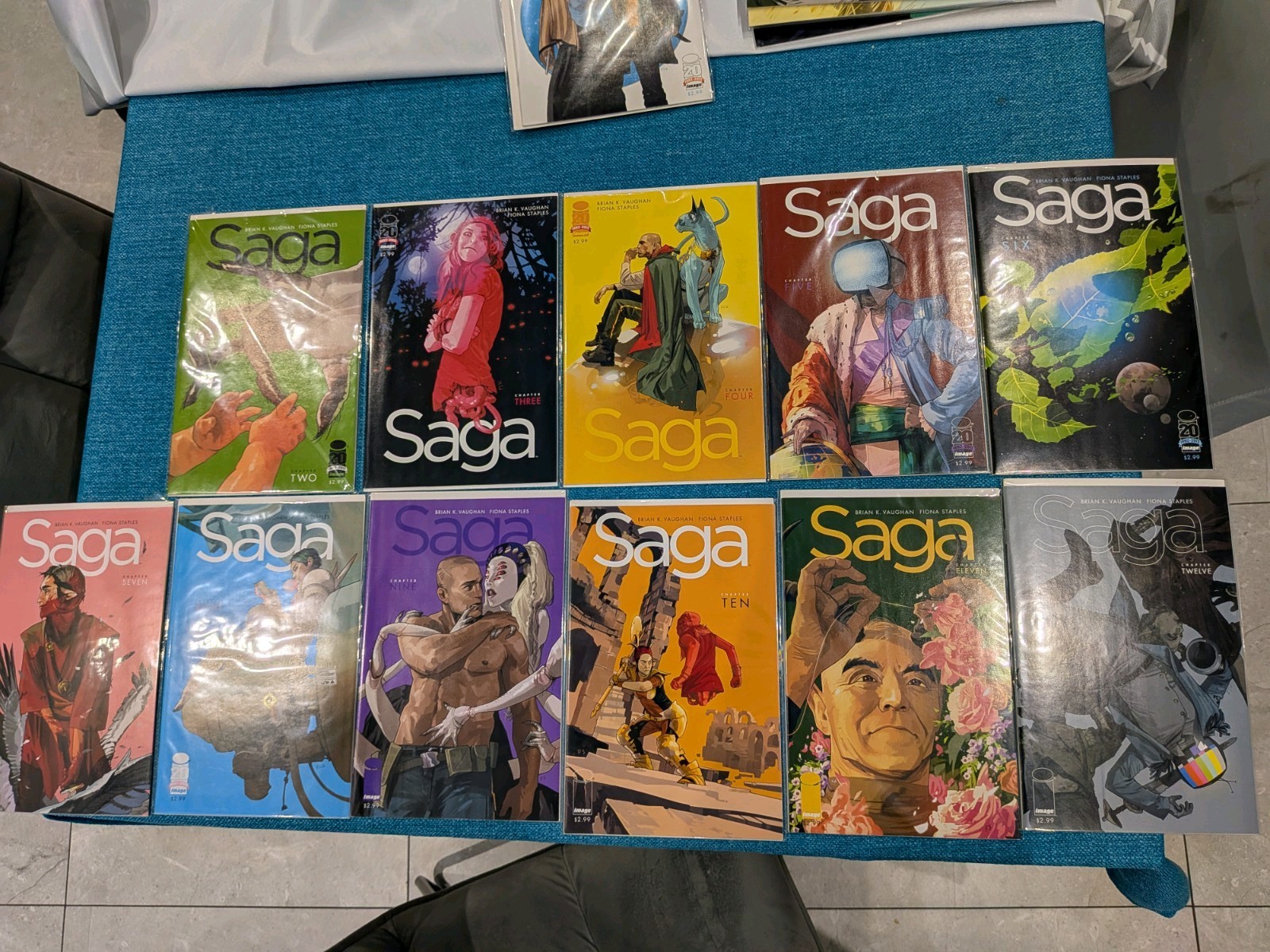 SAGA #2-12 COMPLETE RUN Image Comics Great Condition Bagged And Boarded