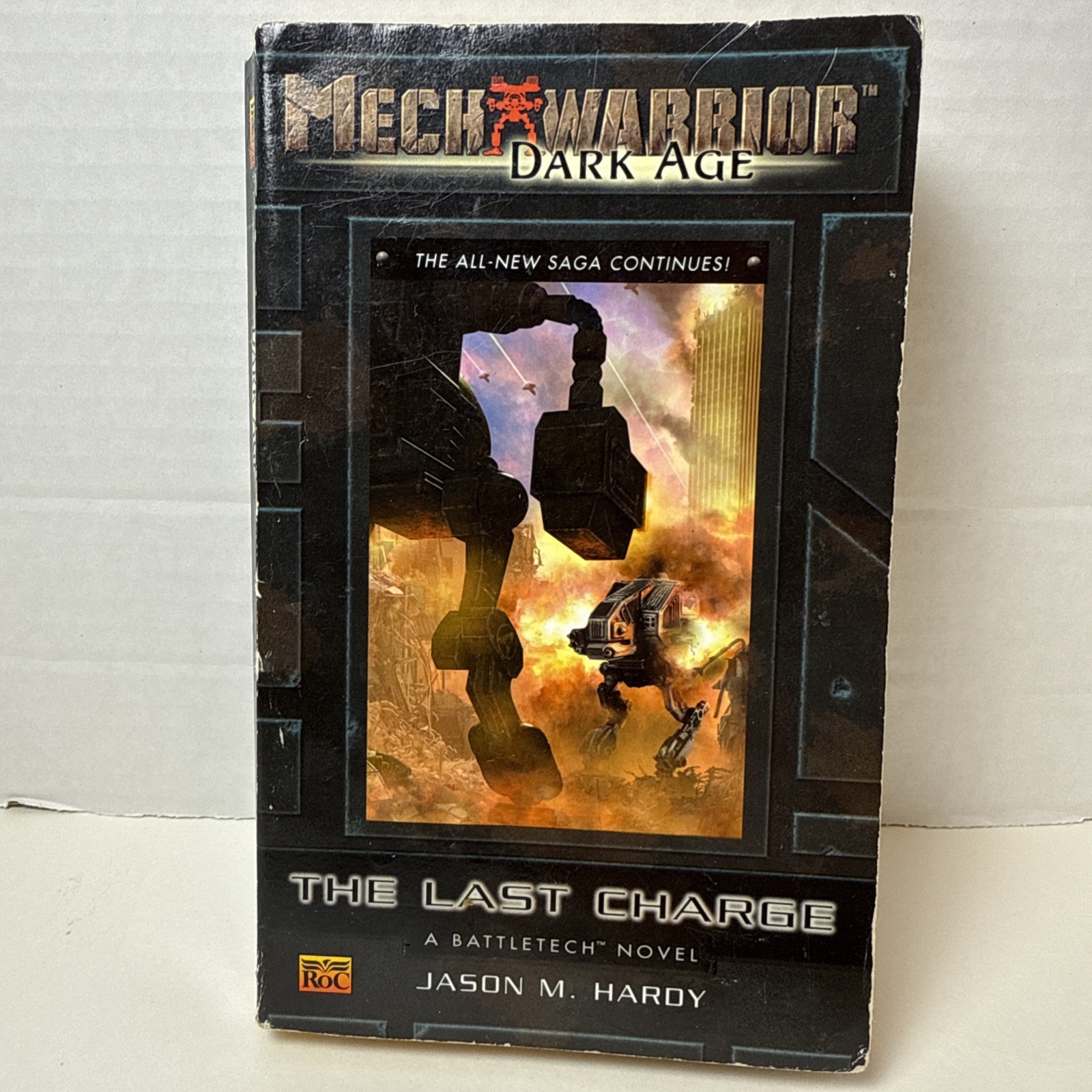 Mechwarrior Dark Age Novel Last Charge Jason Hardy Sci-fi Paperback Battletech