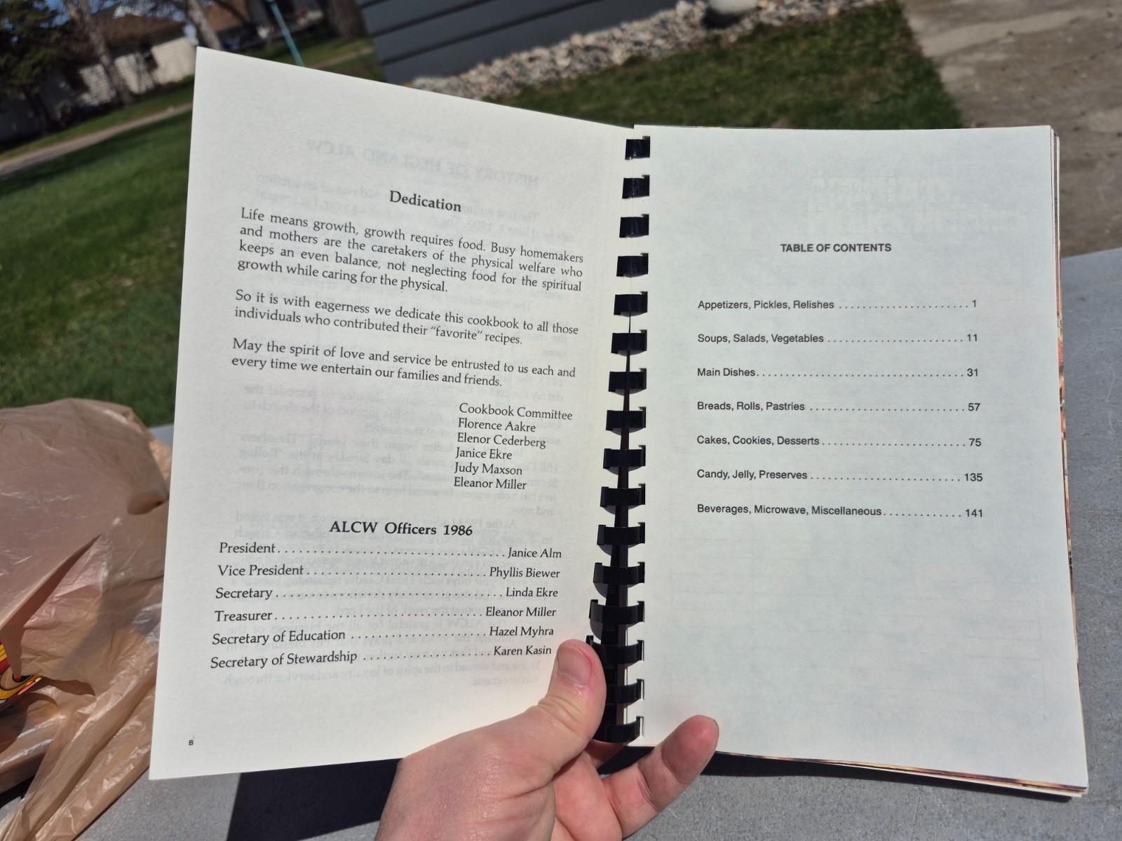 1986 Hegland Lutheran Church Hawley Minnesota Cookbook 161 Pages