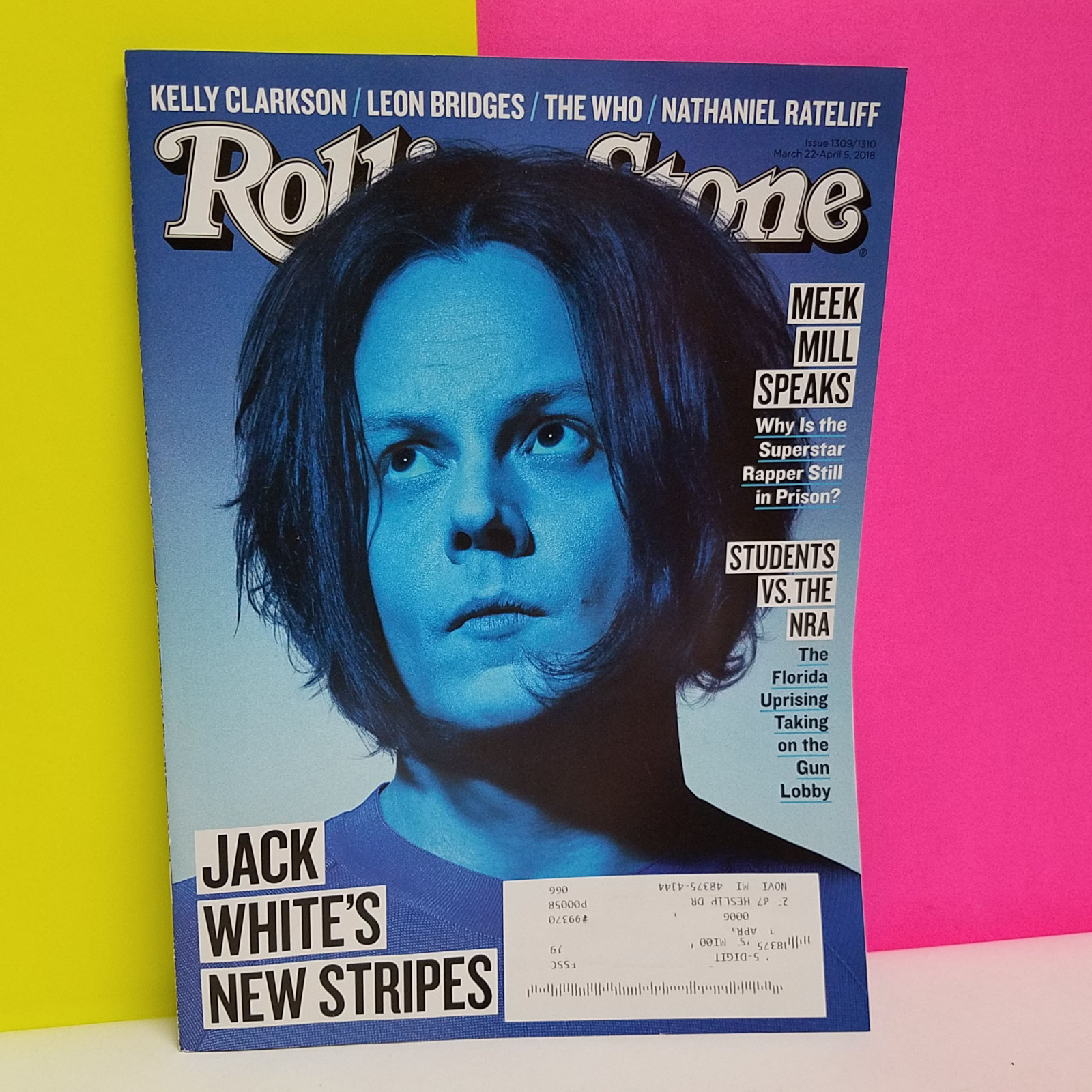 JACK WHITE’s NEW STRIPES 2018 Rolling Stone Magazine Meek Mill Issue 1309/1310