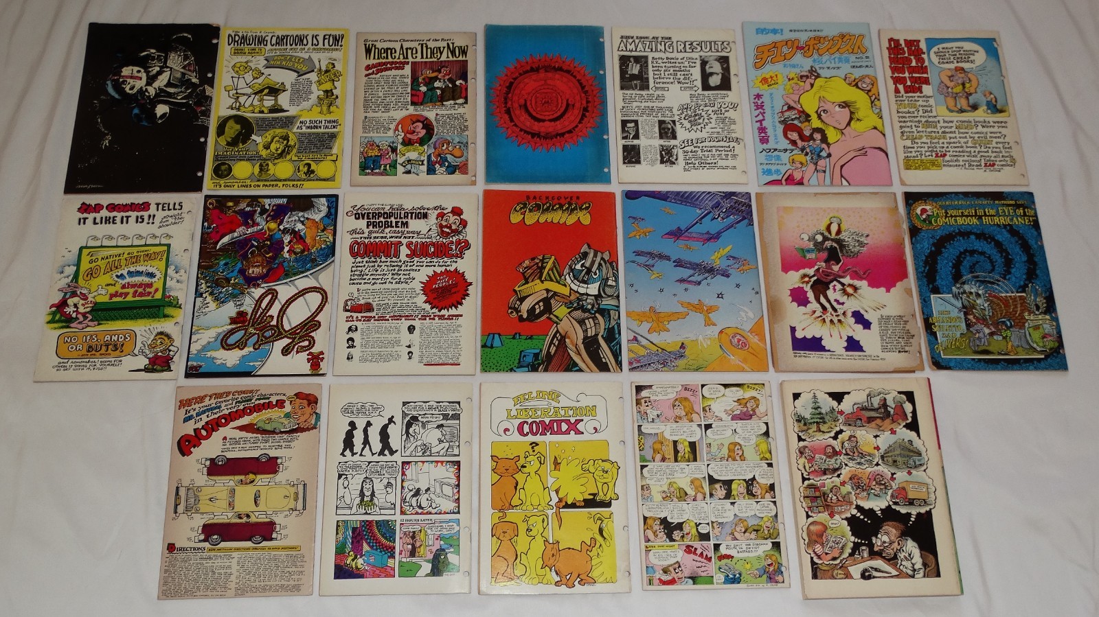 Underground Comix Mixed Lot All Printings 1960’s/1970’s Last Gasp Rip Off Apex
