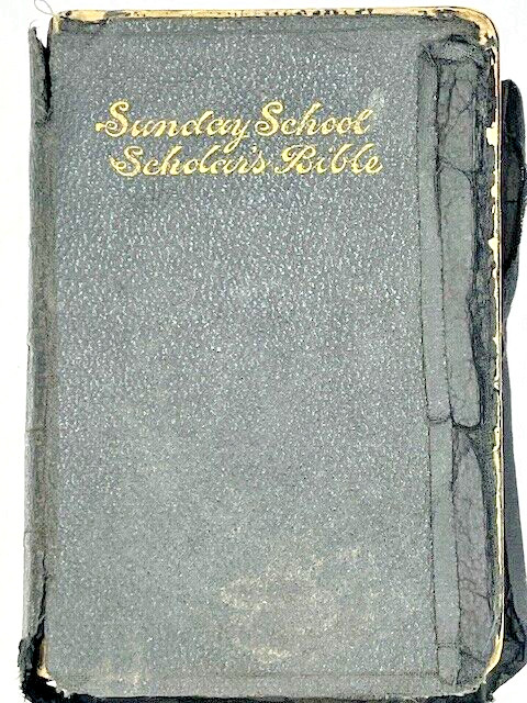 Vintage 1900’s Sunday School Scholar’s Bible – Thomas Nelson & Sons