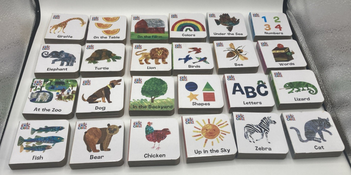 The World of Eric Carle Lot of 24 Hardcover Miniature Animal Books