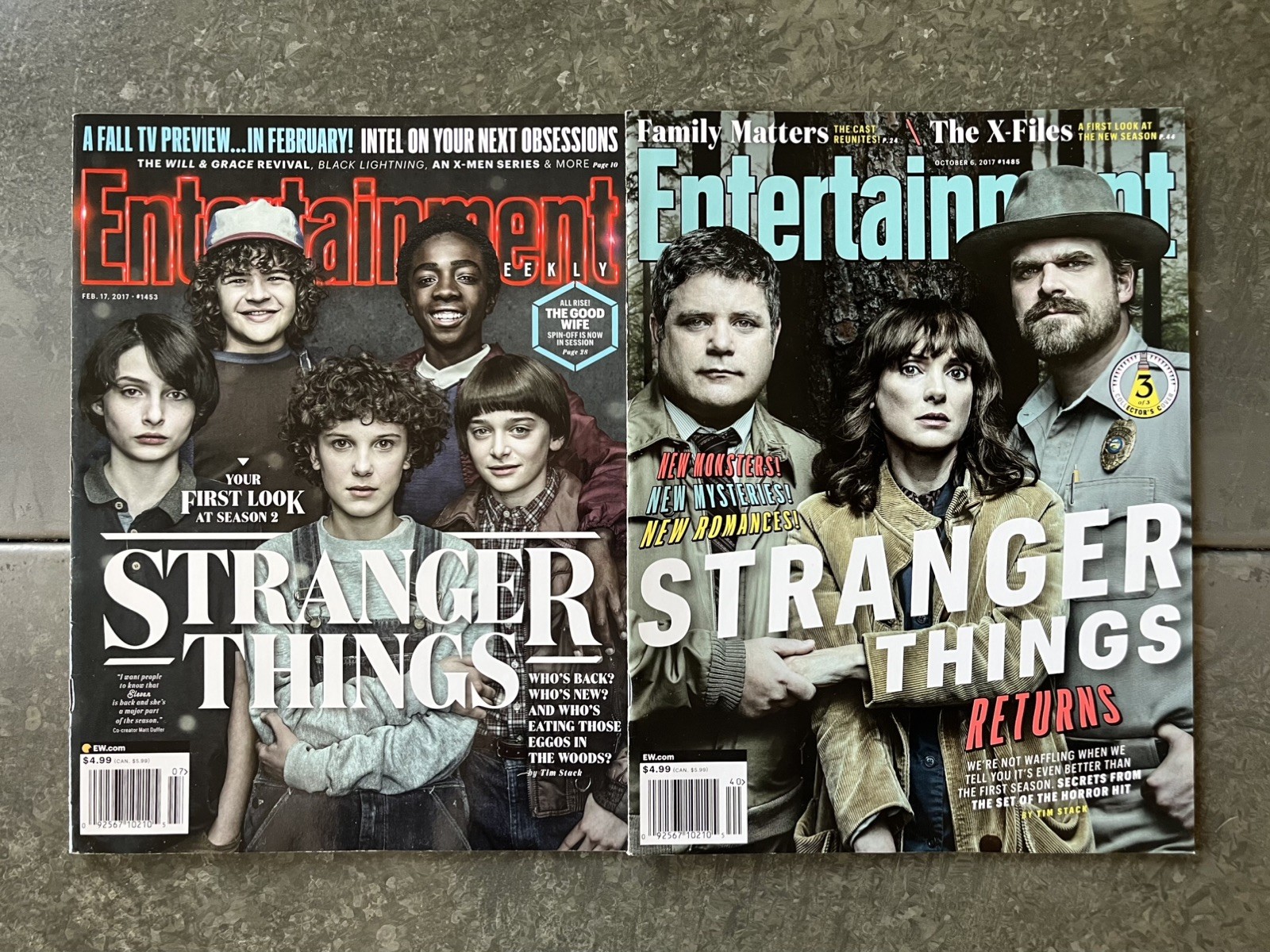 Entertainment Weekly Magazine Millie Bobby Brown Stranger Things NO LABELS NEW