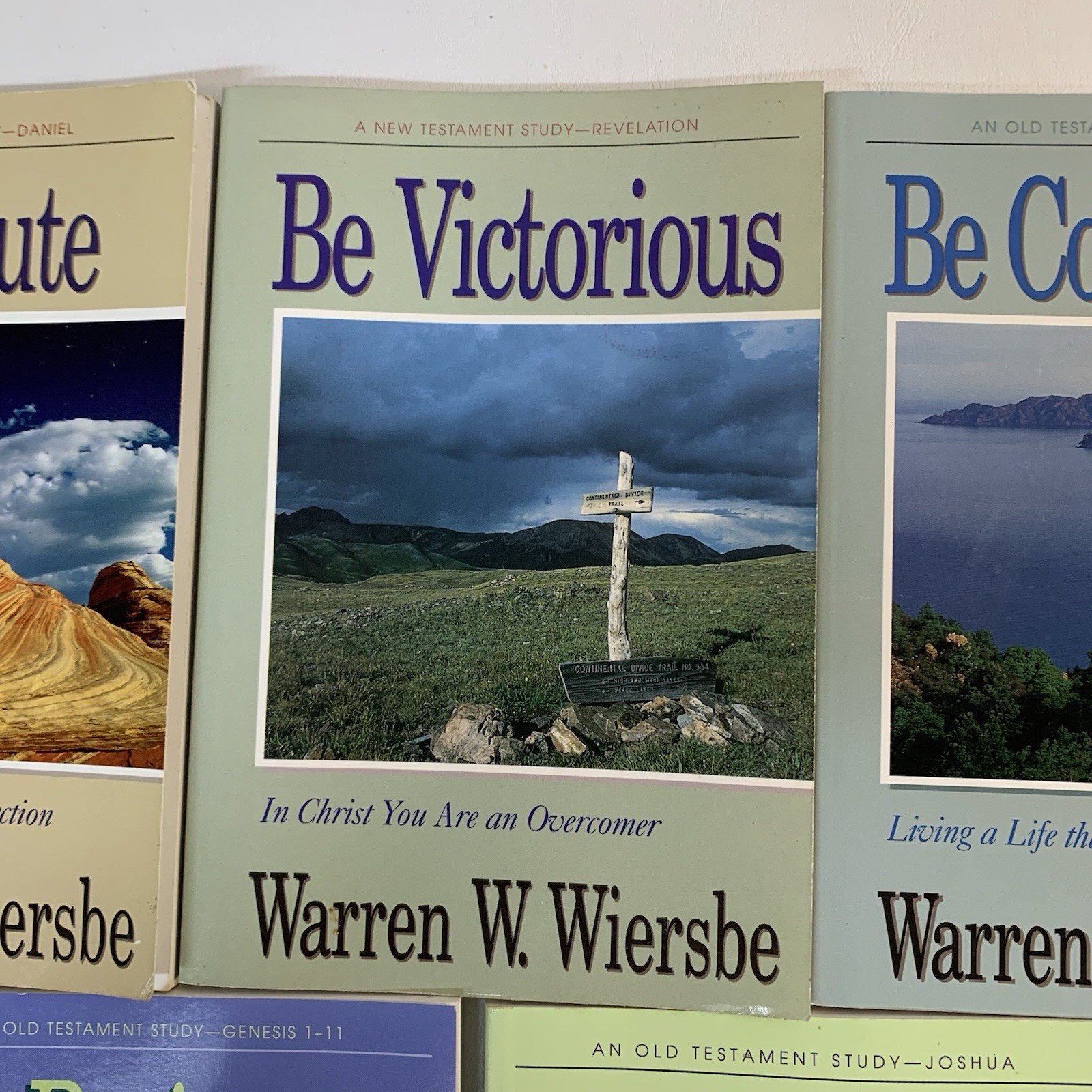 Lot of 5 Warren W. Wiersbe BE Series Old and New Testament Study Paperbacks
