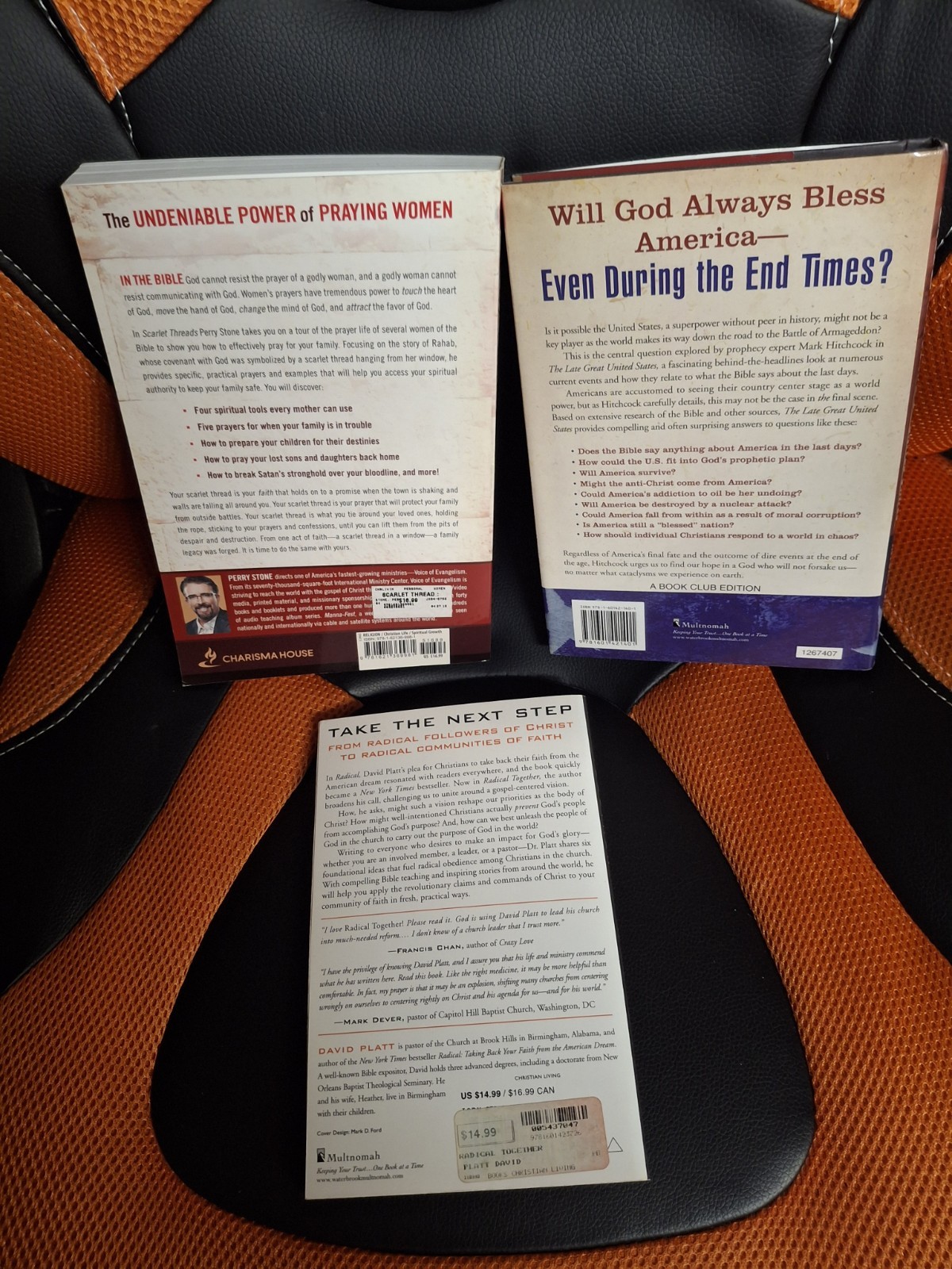 Lot Of 3 Religious Books Radical by David Platt, Perry Stone & Mark Hitchcock