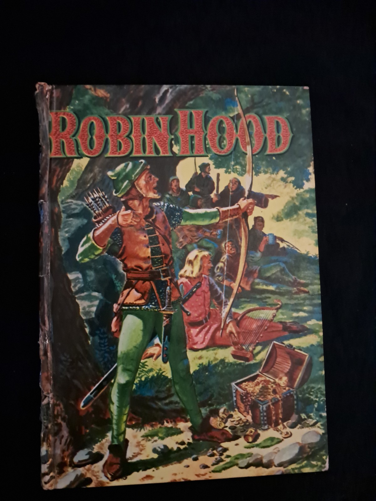 1955 The Merry Adventures Of Robin Hood By Howard Pyle Hardcover Vintage Book
