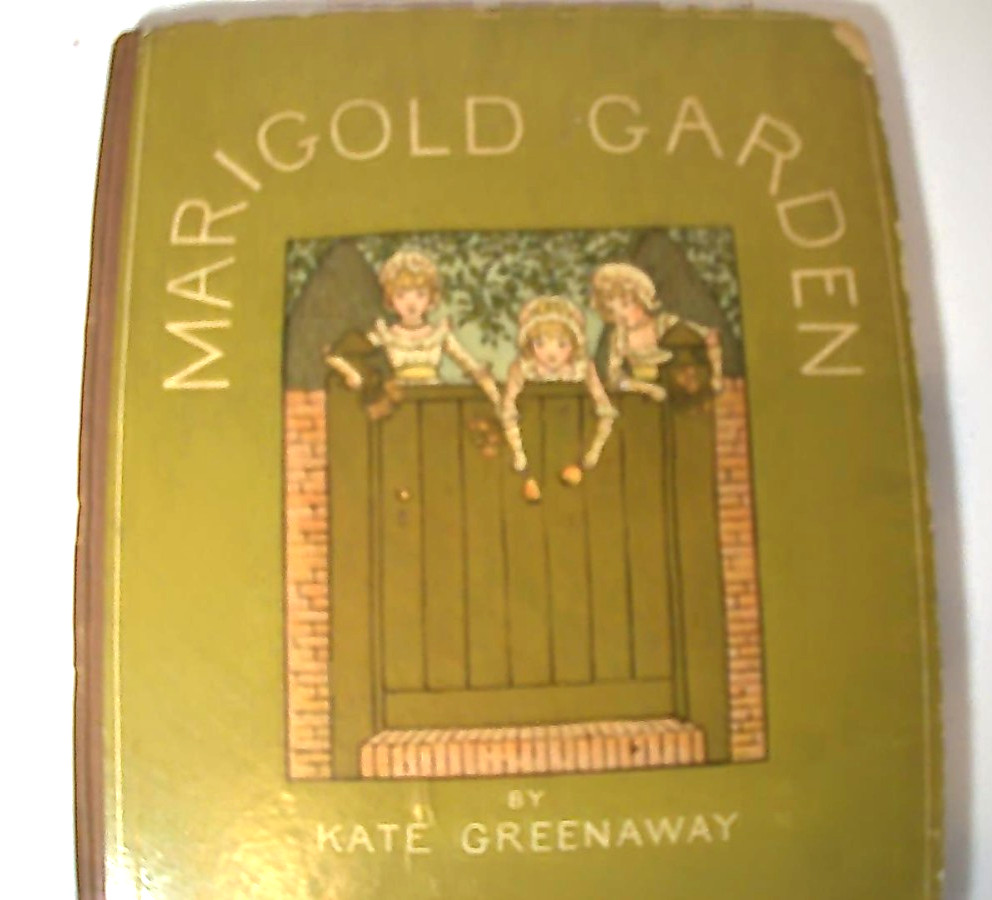 VINTAGE 9X11 INCH MARIGOLD GARDEN BY KATE GREENAWAY 1895