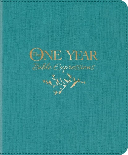 Tyndale The One Year Bible Expressions NLT (Leatherlike, Tidewat (Leather Bound)