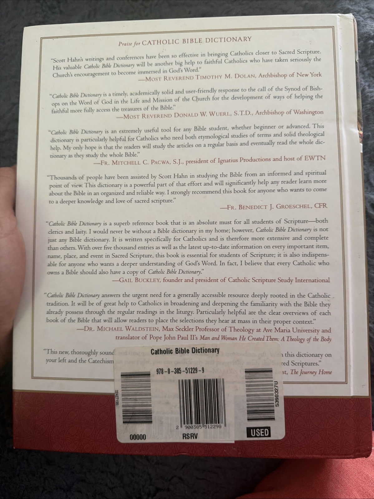 Catholic Bible Dictionary – Hardcover By Scott Hahn – C-474