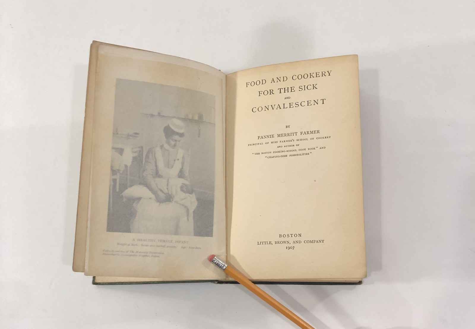 Food And Cookery For The Sick And Convalescent By Fannie Farmer, 1907, Antique