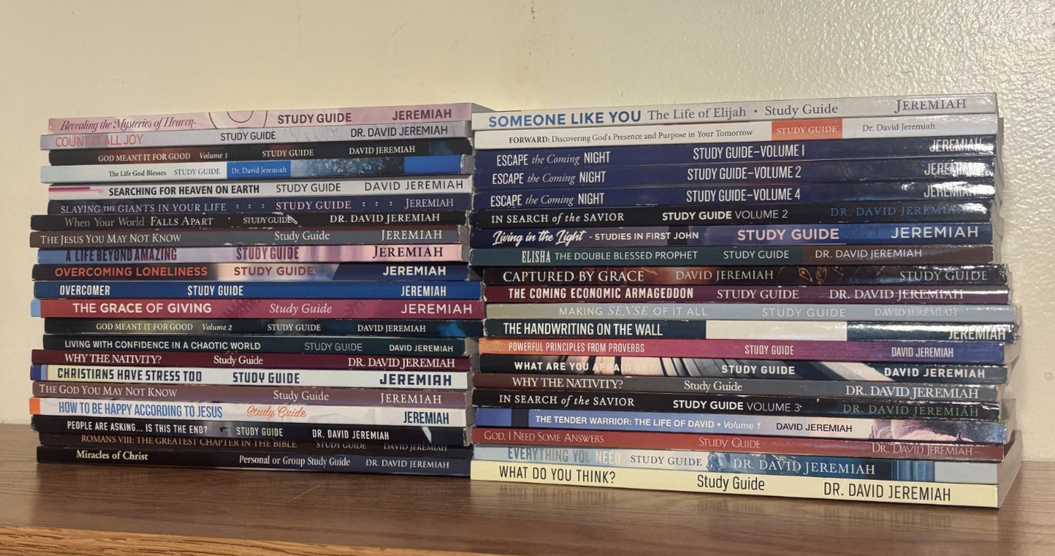 Dr. David Jeremiah Bible Study Guide Books Lot of 41 Unused