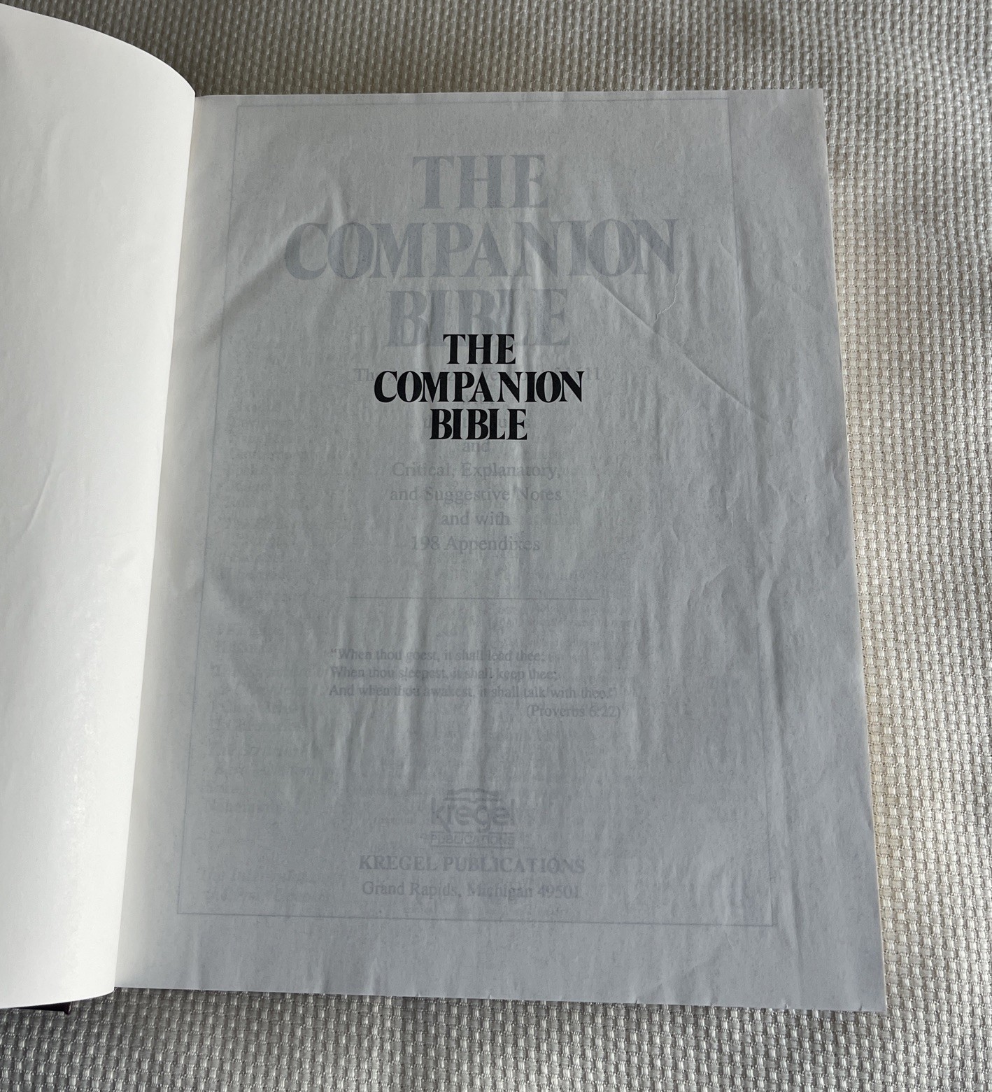 The Companion Bible: Enlarged Type Edition Bullinger, E. W. hardcover 1611