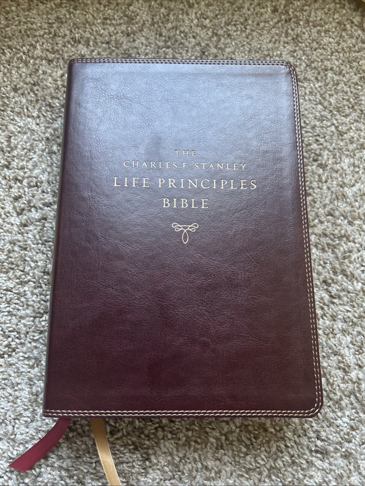 NASB Charles F. Stanley Life Principles Bible, 2nd Edition. Burgundy