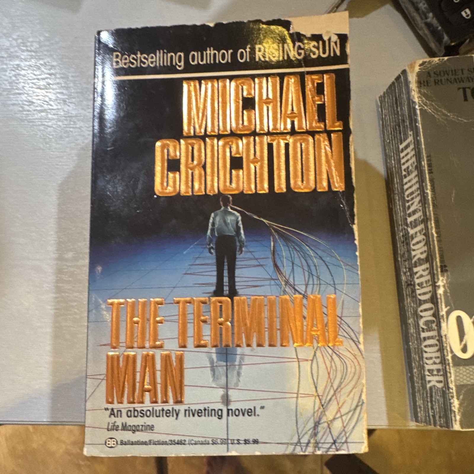 Michael Crichton The Terminal Man Paperback Novel English Thriller Ballantine