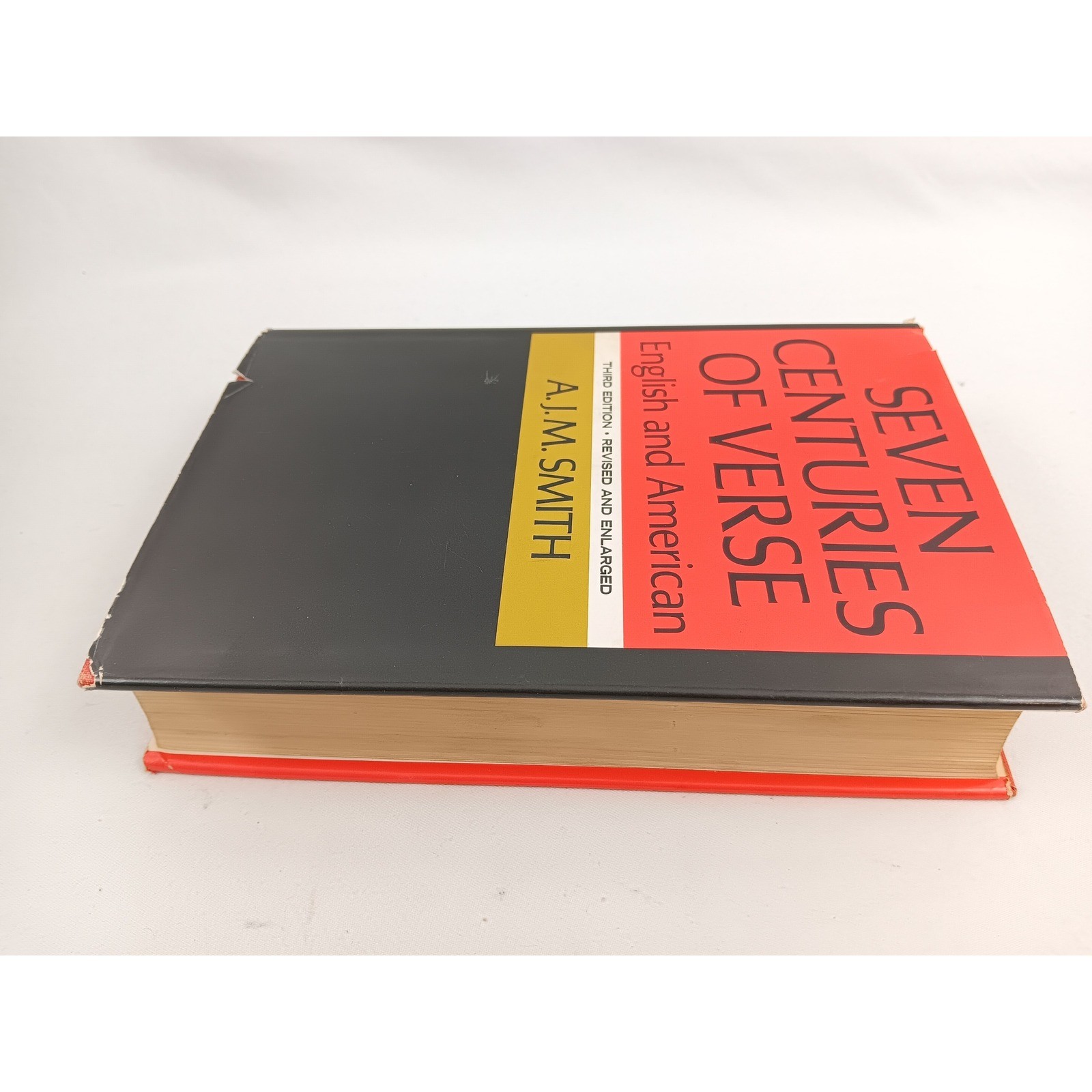 Seven Centuries of Verse English American A.J.M. Smith Poetry Book