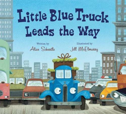 Little Blue Truck Leads the Way board book – Board book – GOOD