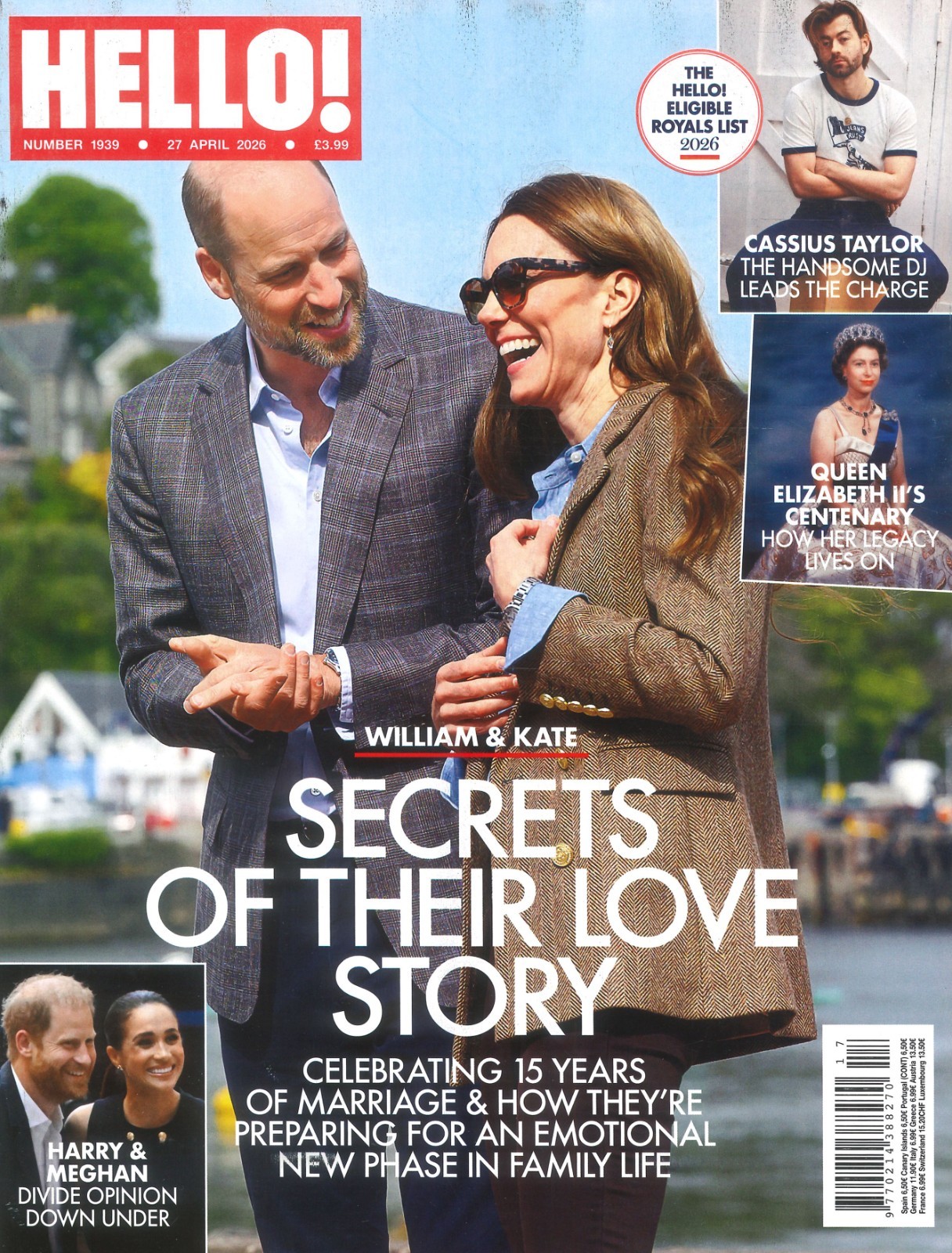 UK HELLO! Magazine: Princess Kate, Prince William, Queen Elizabeth II, 27.4.26