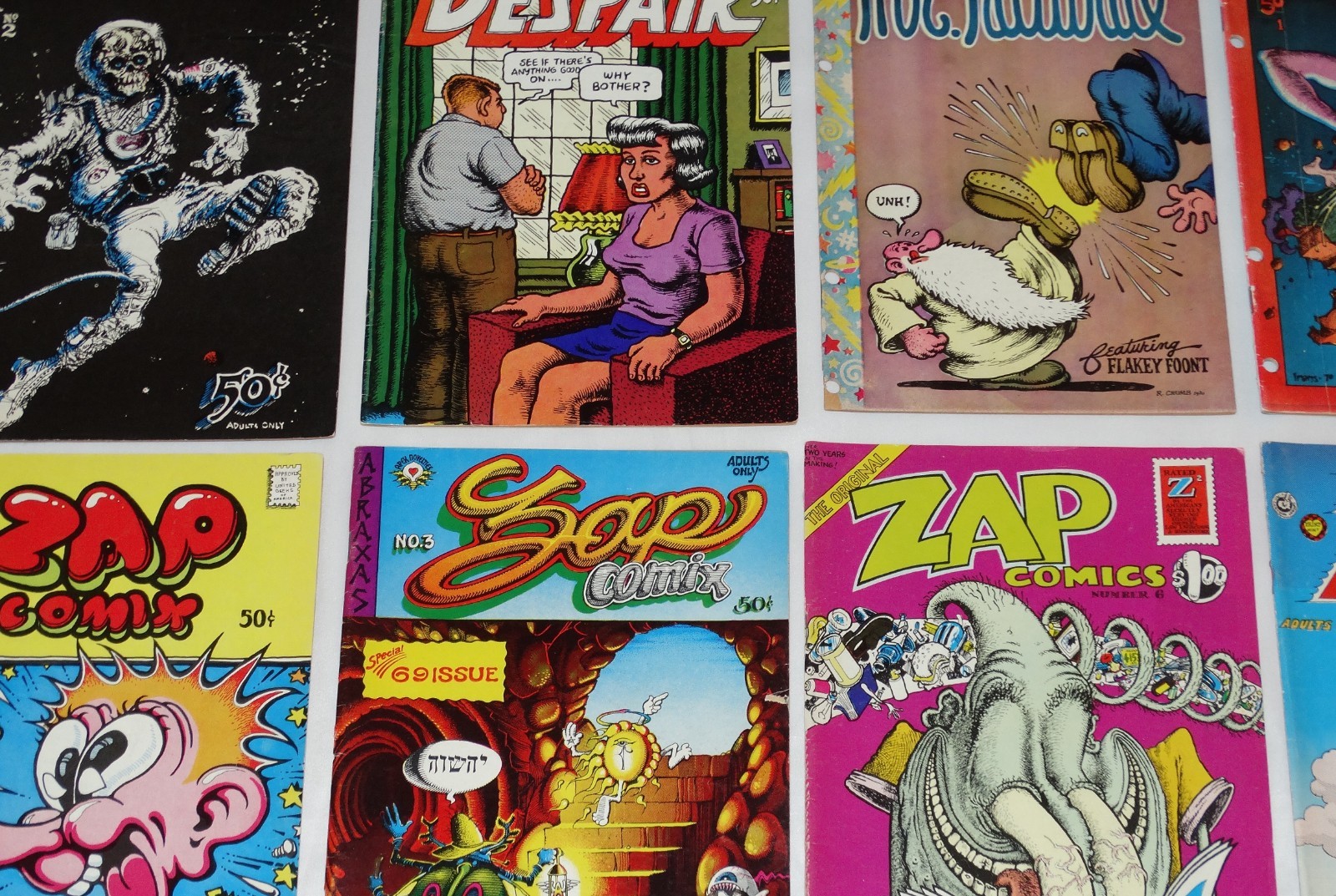 Underground Comix Mixed Lot All Printings 1960’s/1970’s Last Gasp Rip Off Apex