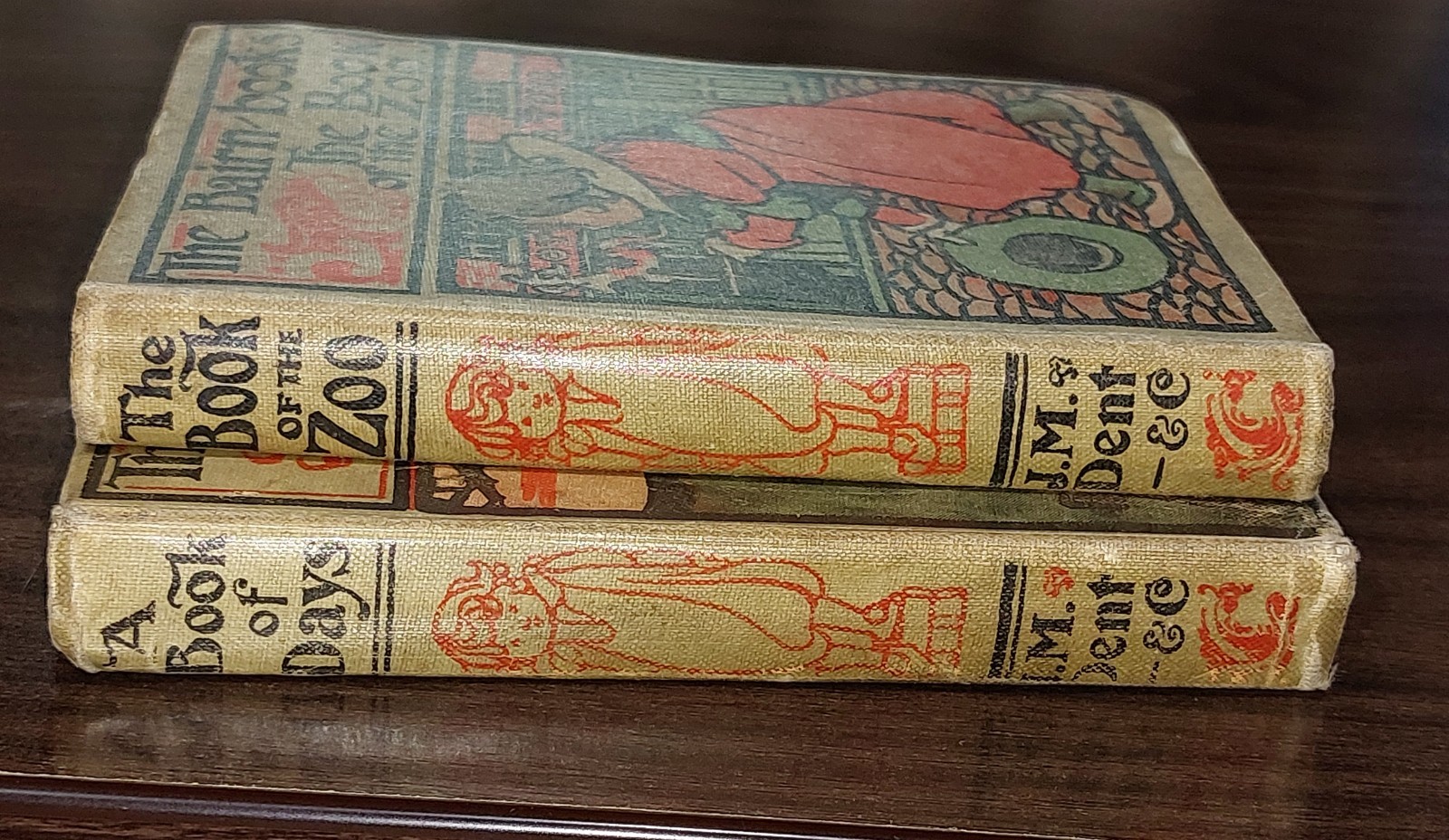 1900’s 1st Ed Bairn Books Set: 2 Charles Robinson J.M. Dent Zoo & Farm Animals