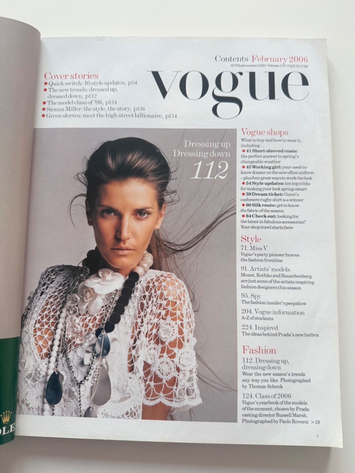 UK Vogue Magazine – February 2006 – Sienna Miller Cover