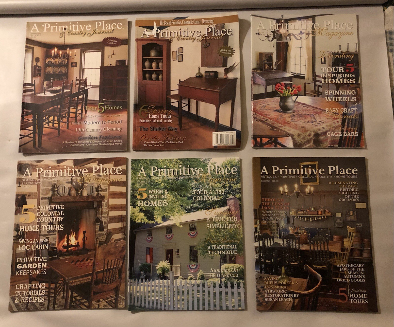 Lot of 10, A Primitive Place 2012 – Christmas 2025, Includes Valentine 2026