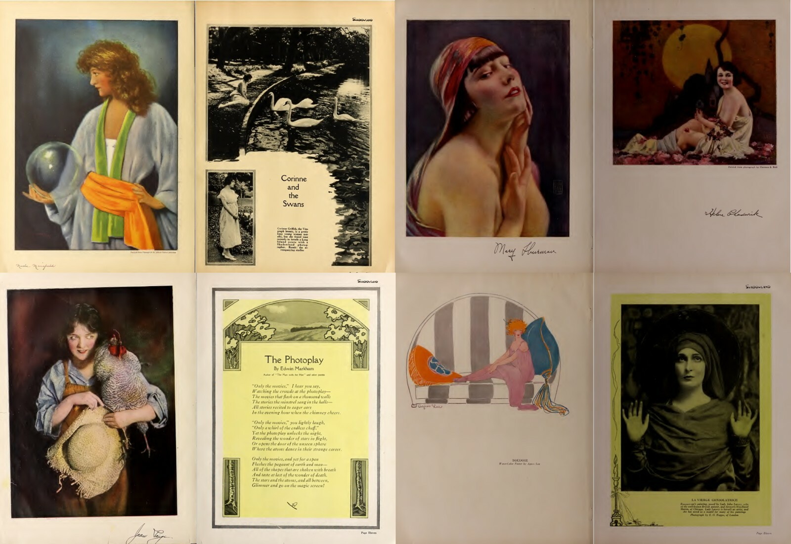 36 Old Issues of Shadowland – Art Dance Film Fashion Magazine (1919-1923) on USB
