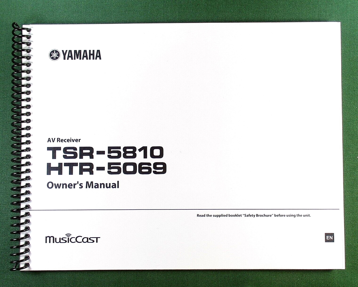 Yamaha HTR-5069 Instruction Manual: Full Color 130 Pages & Protective Covers!