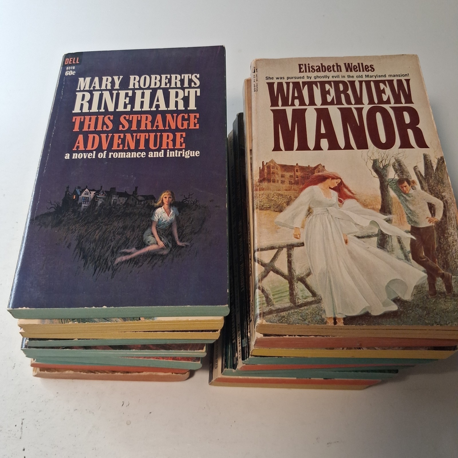 Lot of 23 Vintage Gothic Romance Paperbacks Mary Stewart Whitney Holt 1960s 70s