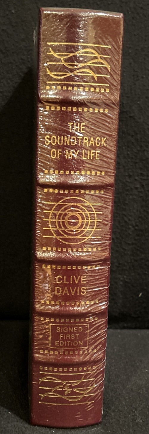 Leather Book CLIVE DAVIS The Soundtrack of My Life, 1st Ed. Signed Sealed Numbrd